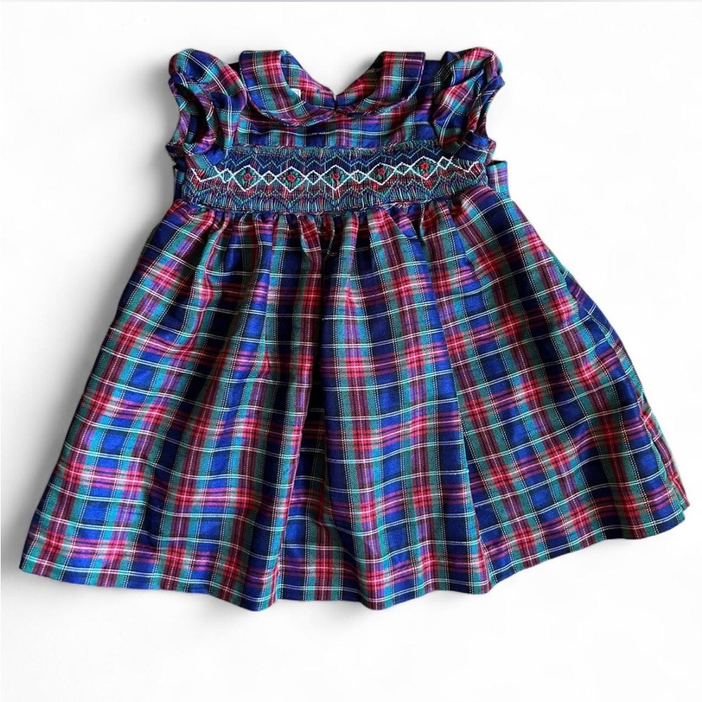 Laura Ashley Multicolor Plaid Dress 12M